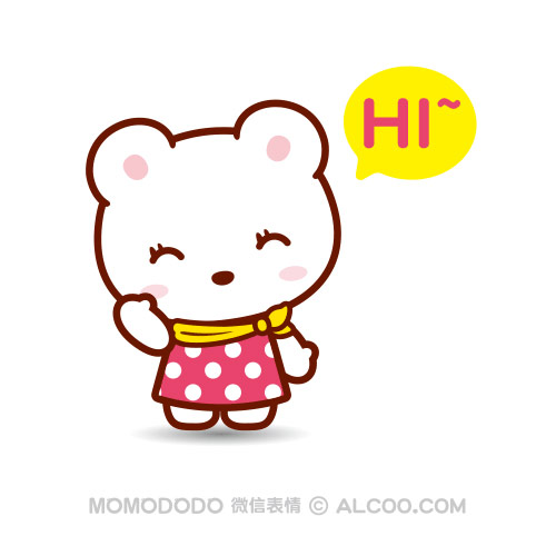 MOMODODO表情 呆萌 可爱 卡通