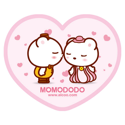 MOMODODO表情 呆萌 可爱 卡通